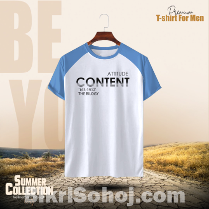 Stylish Comfortable sports T-Shirt(Content)